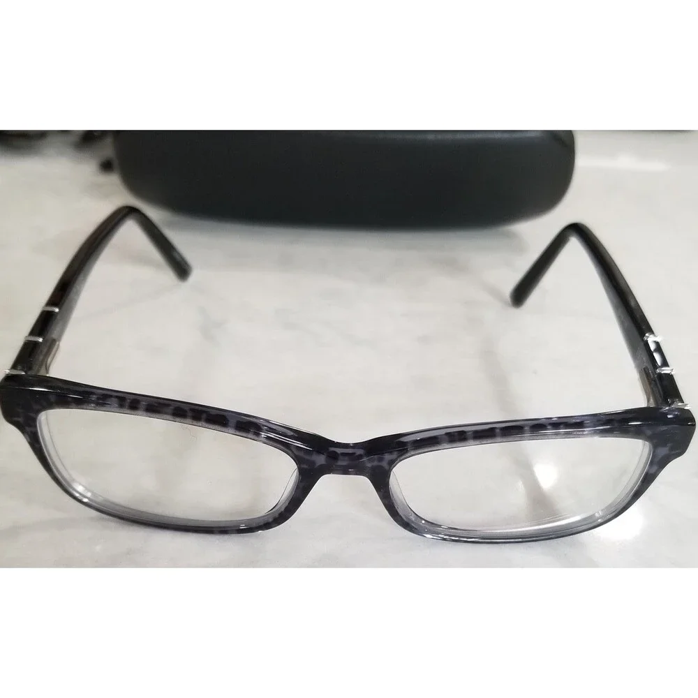 Jones New York J243 Eyeglasses Blue Leopard Frames Case Cloth frames only